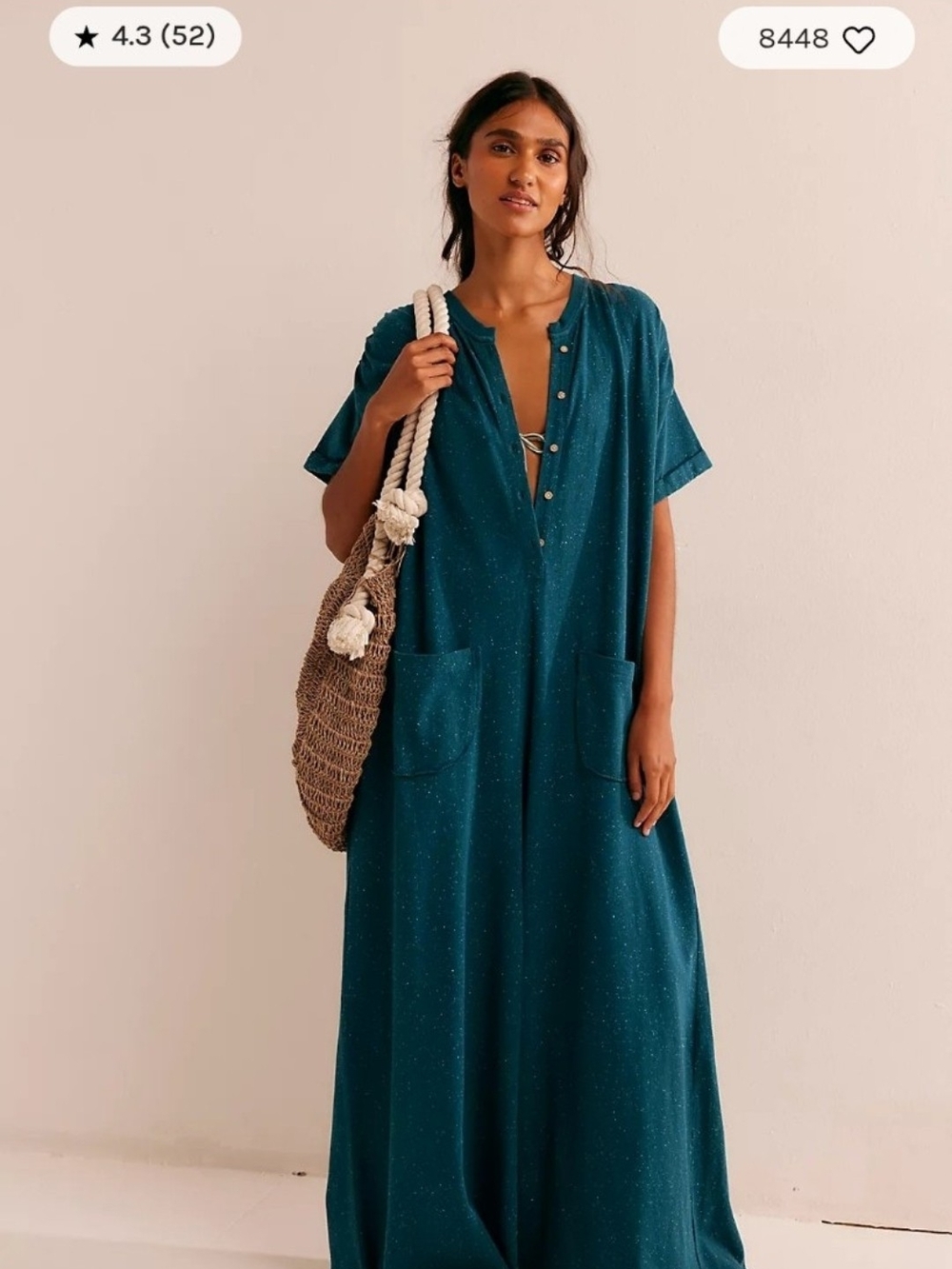 Free People Beach Oversized Jumpsuit/Romper Size Medium